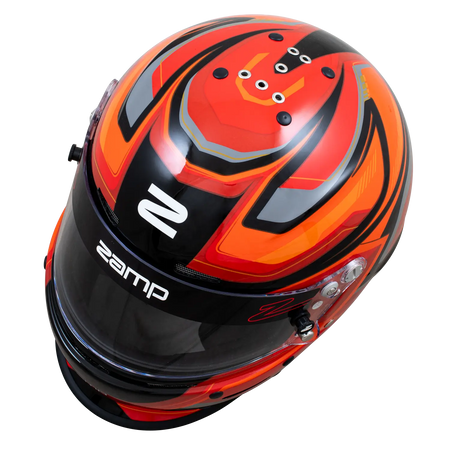 Zamp RZ-63F Helmet - Red / Black Graphic