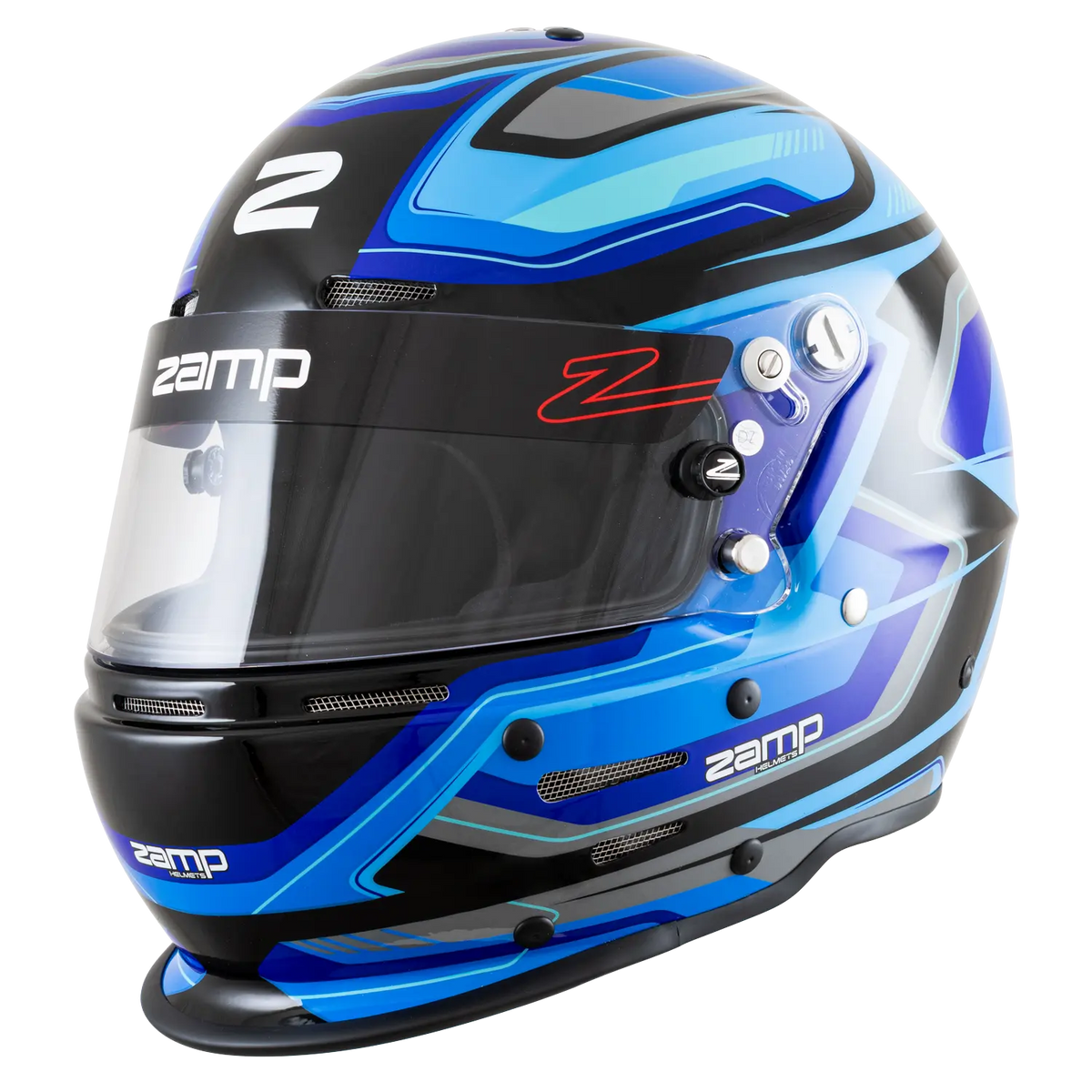 Zamp RZ-63F Helmet - Blue / Black Graphic