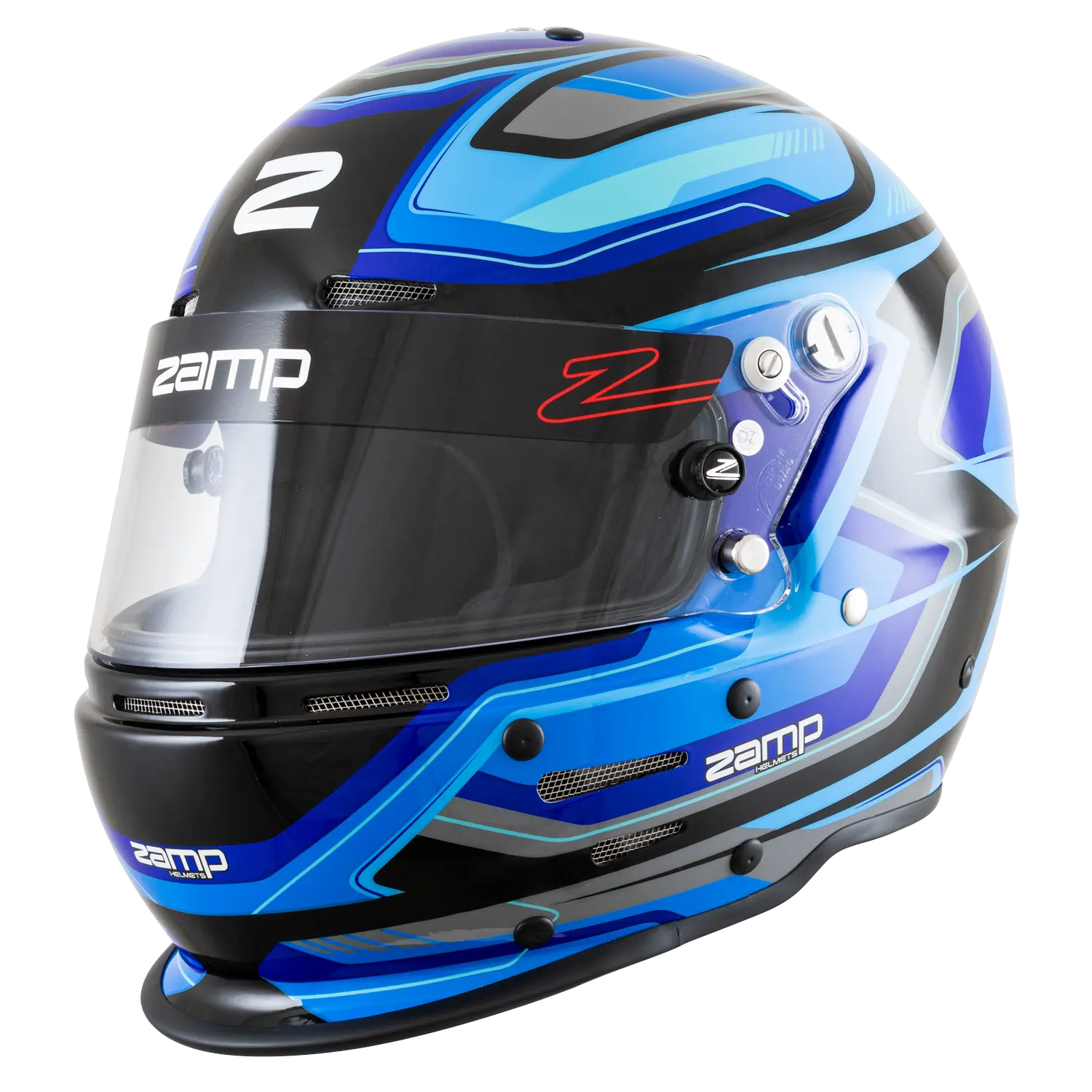 Zamp RZ-63F Helmet - Blue / Black Graphic