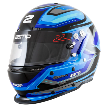 Zamp RZ-63F Helmet - Blue / Black Graphic