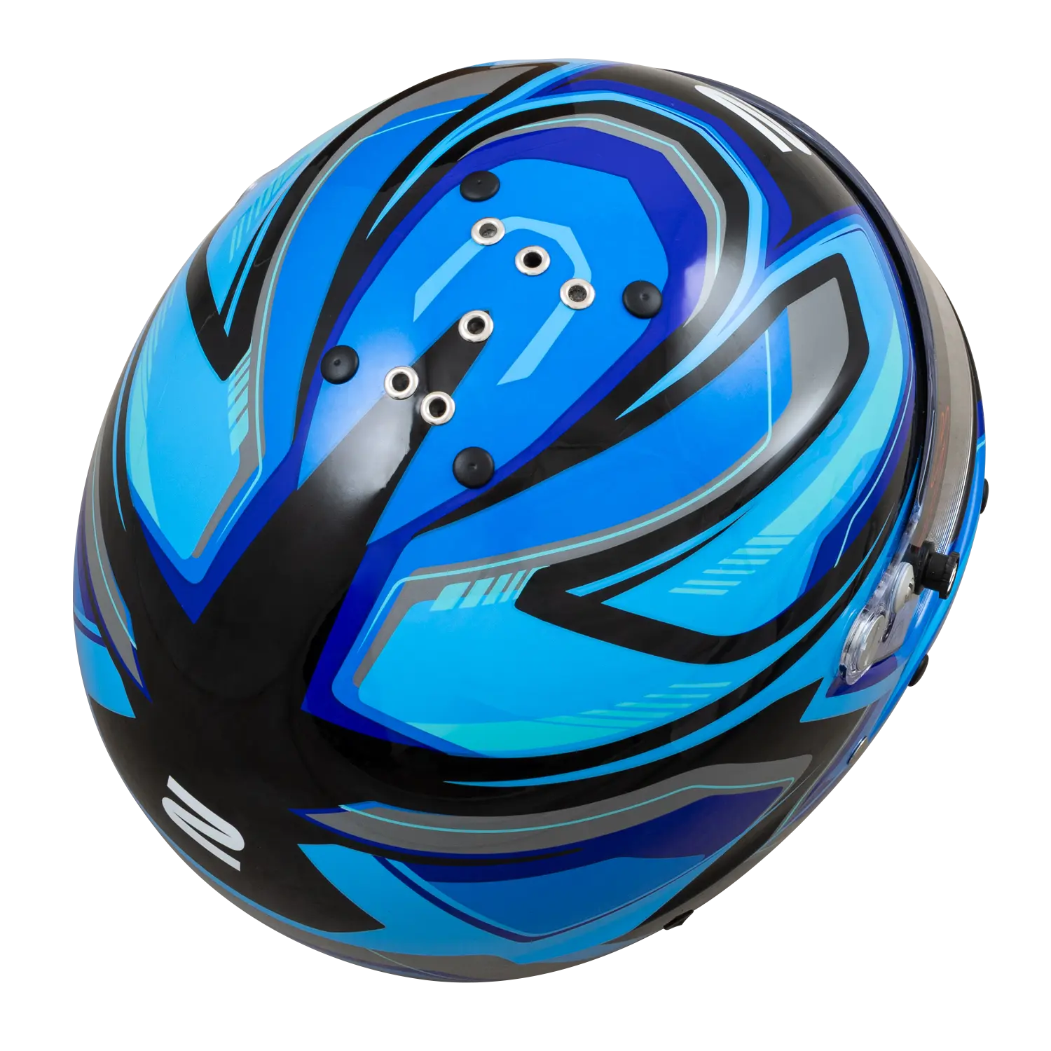 Zamp RZ-63F Helmet - Blue / Black Graphic