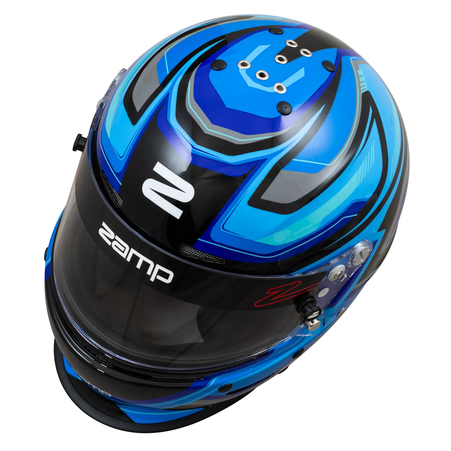 Zamp RZ-63F Helmet - Blue / Black Graphic