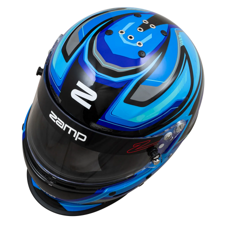 Zamp RZ-63F Helmet - Blue / Black Graphic