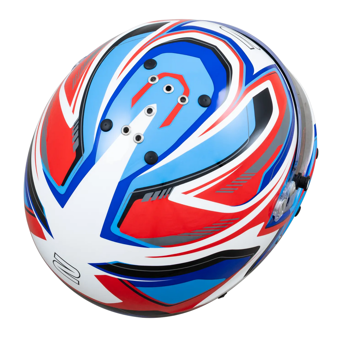 Zamp RZ-63F Helmet - Red / Blue Graphic