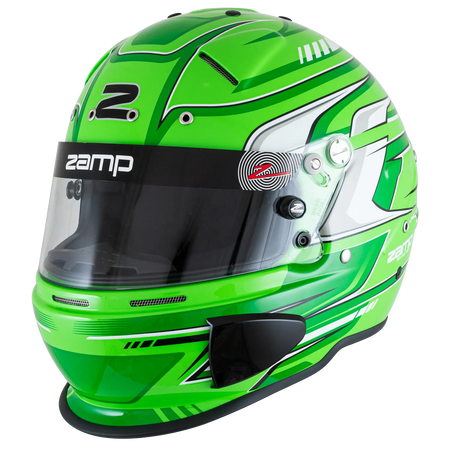 Zamp RZ-70S Helmet - Green Graphic