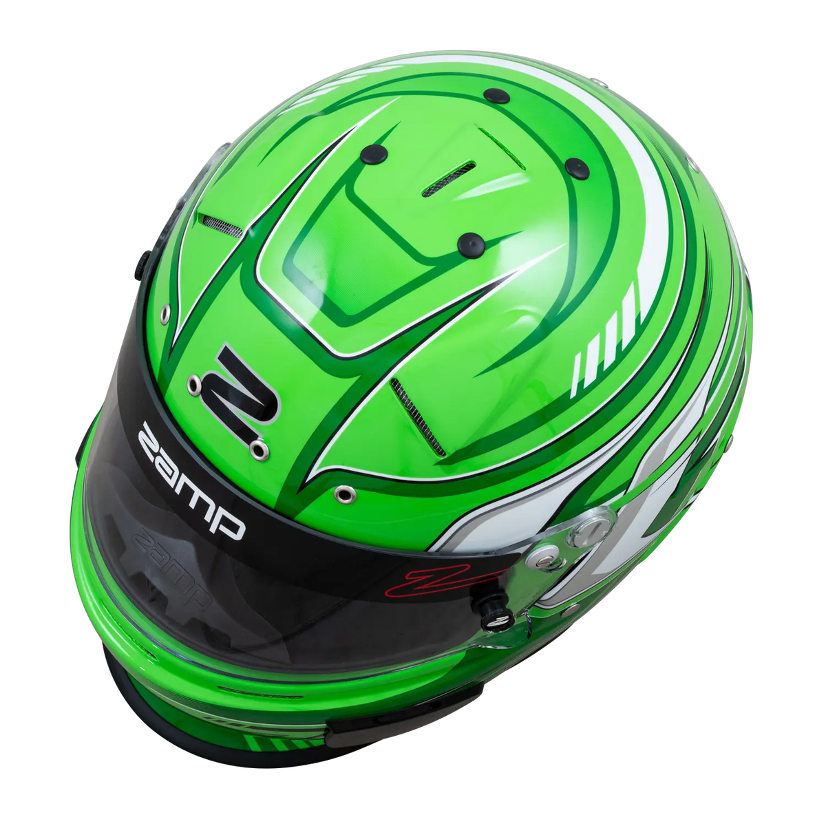 Zamp RZ-70S Helmet - Green Graphic