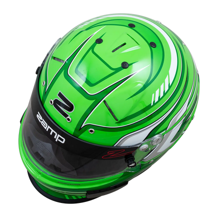 Zamp RZ-70S Helmet - Green Graphic