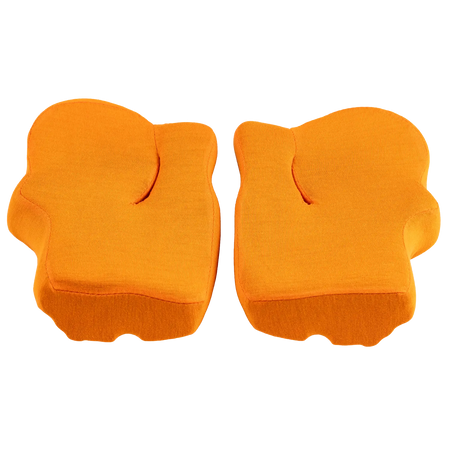 Zamp 28 Series Cheek Pads - Flo Orange