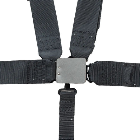 Zamp 5-Point Latch & Link Harness - 3" to 2" Shoulder Harness - 3" Lap - Pull Up - Bolt-In / Wrap Around - Black