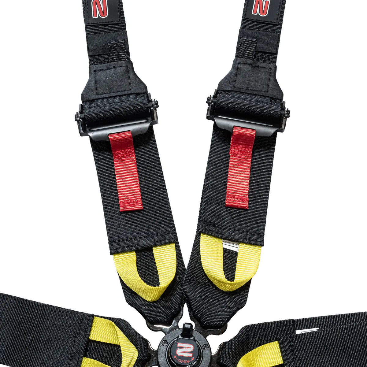 Zamp 6-Point Camlock Harness - 3" to 2" Shoulder Harness - 3" Lap - Pull Up - Clip-In / Wrap Around - Black