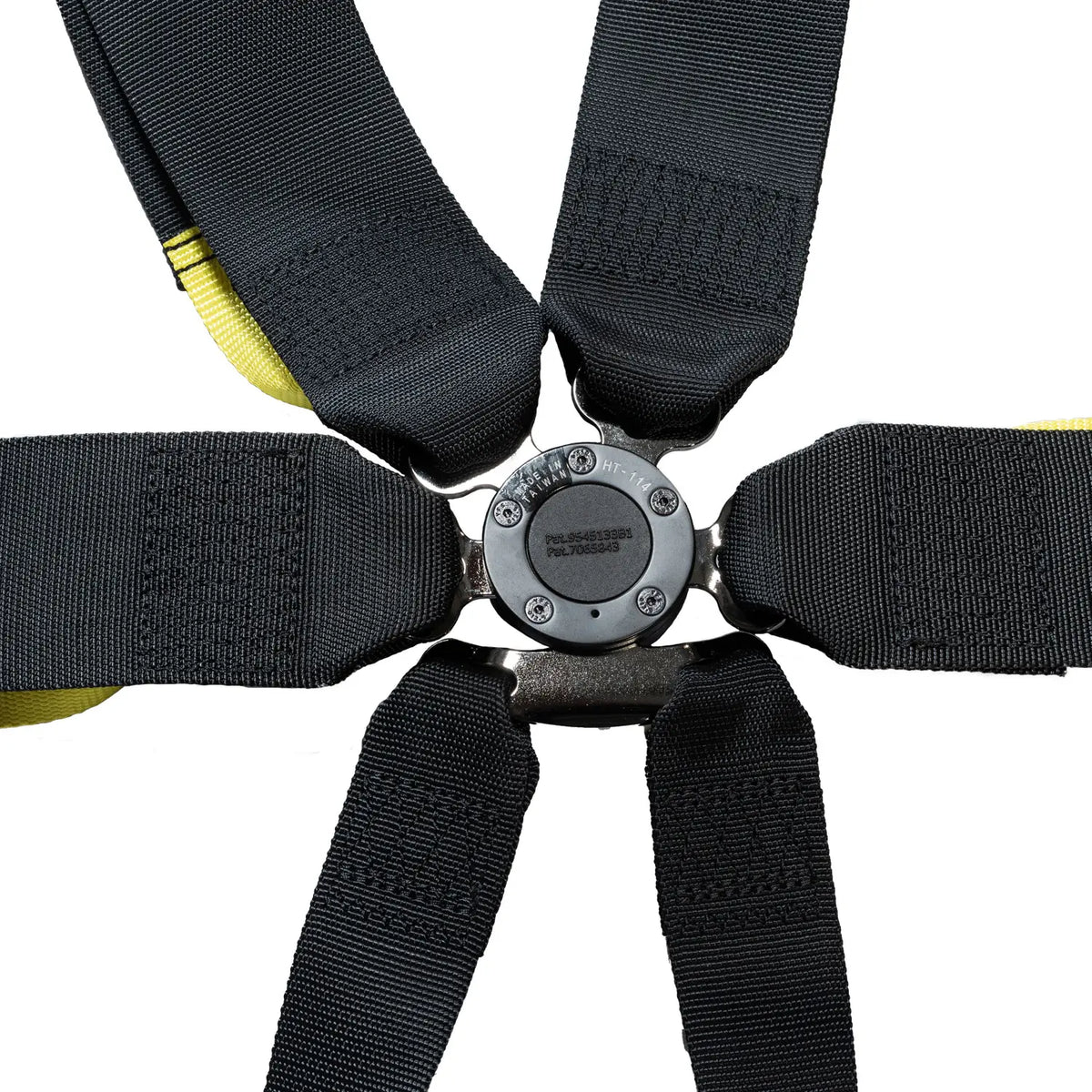 Zamp 6-Point Camlock Harness - 3" to 2" Shoulder Harness - 3" Lap - Pull Up - Clip-In / Wrap Around - Black