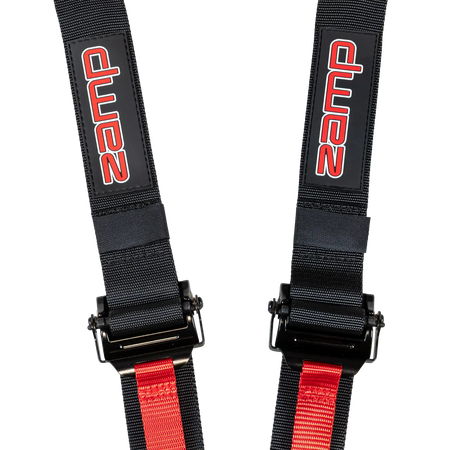 Zamp 6-Point Camlock Harness - 2" Belts - Pull Down - Bolt-In / Wrap Around - Black