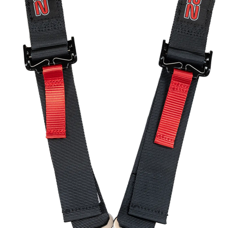 Zamp 5-Point Youth Camlock Harness - 2" Belts - Pull Down - Bolt-In / Wrap Around - Black