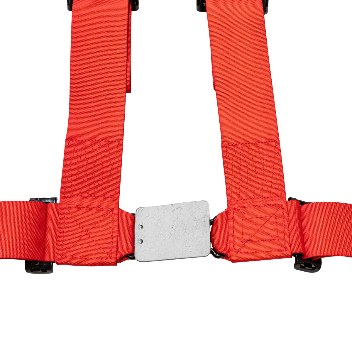 Zamp UTV 4-Point Latch & Link Harness - 2" Belts - Pull Down - Bolt-In - Red