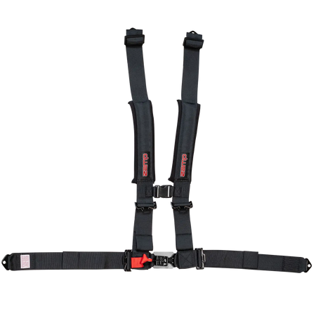 Zamp UTV 4-Point Latch & Link Harness - 2" Belts - Pull Down - Bolt-In - Black