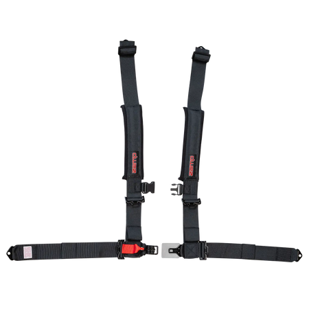 Zamp UTV 4-Point Latch & Link Harness - 2" Belts - Pull Down - Bolt-In - Black
