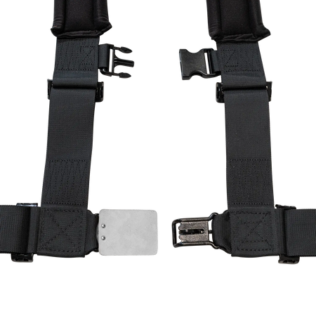 Zamp UTV 4-Point Latch & Link Harness - 2" Belts - Pull Down - Bolt-In - Black