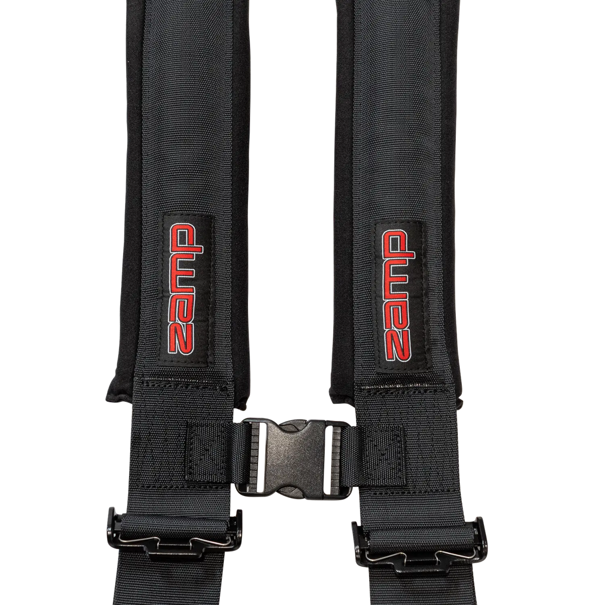 Zamp UTV 4-Point Latch & Link Harness - 2" Belts - Pull Down - Bolt-In - Black