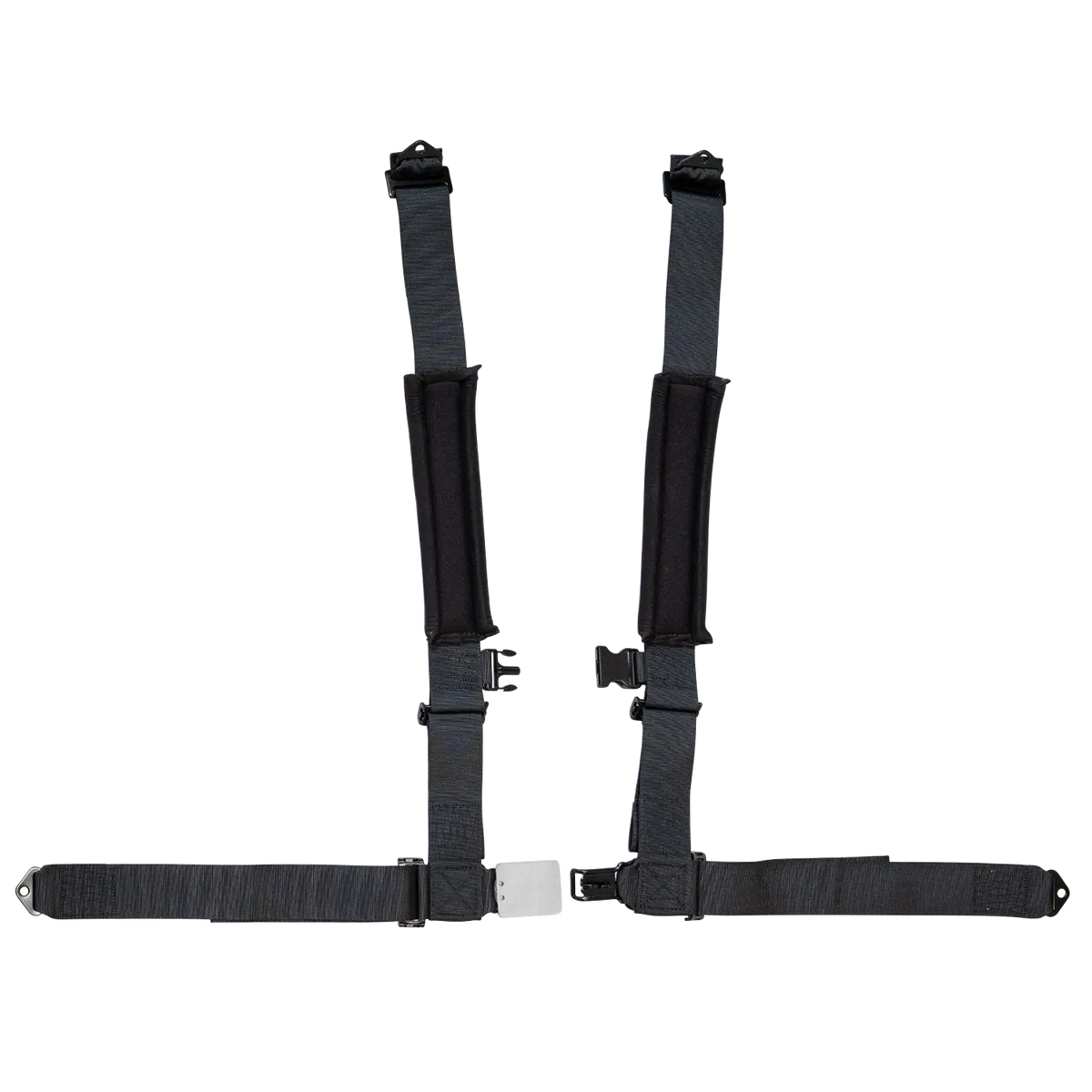 Zamp UTV 4-Point Latch & Link Harness - 2" Belts - Pull Down - Bolt-In - Black