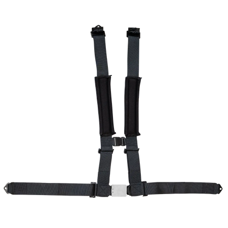 Zamp UTV 4-Point Latch & Link Harness - 2" Belts - Pull Down - Bolt-In - Black