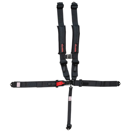 Zamp UTV 5-Point Latch & Link Harness - 2" Belts - Pull Down - Bolt-In - Black