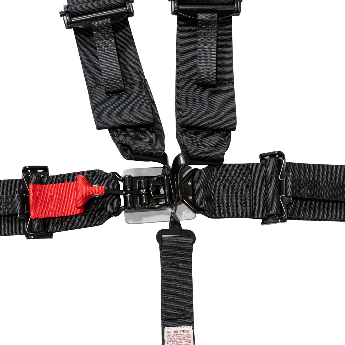 Zamp UTV 5-Point Latch & Link Harness - 2" Belts - Pull Down - Bolt-In - Black