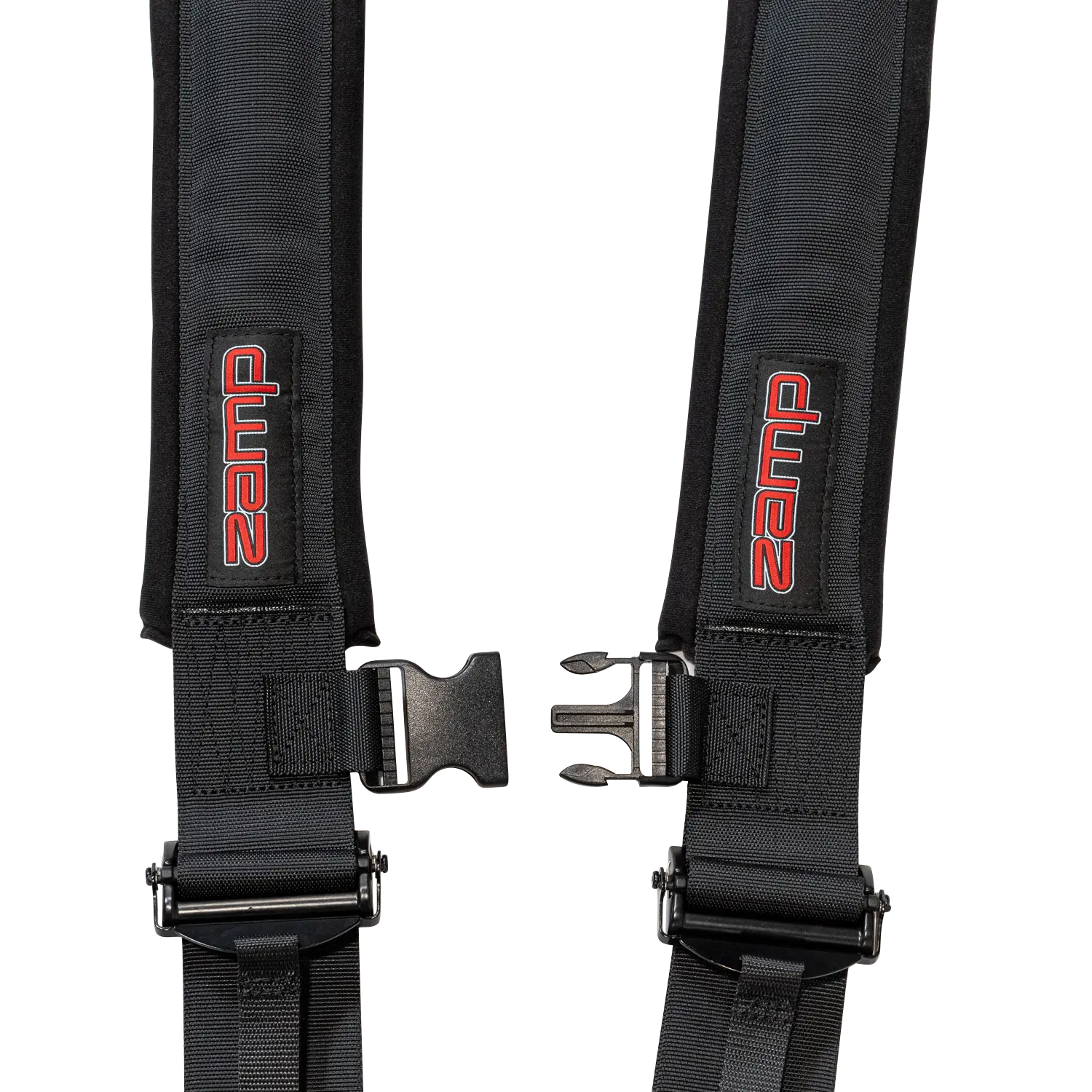 Zamp UTV 5-Point Latch & Link Harness - 2" Belts - Pull Down - Bolt-In - Black