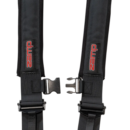 Zamp UTV 5-Point Latch & Link Harness - 2" Belts - Pull Down - Bolt-In - Black