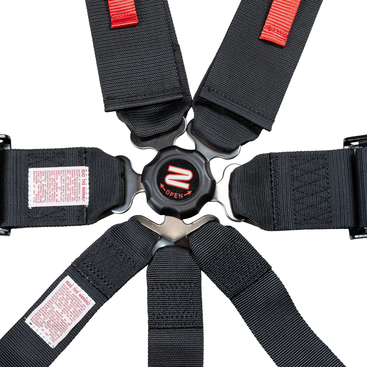 Zamp 7-Point Camlock Harness - 3" Belts - Pull Down - Bolt-In / Wrap Around - Black