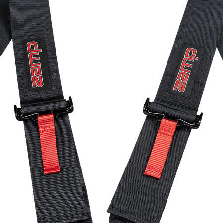Zamp 7-Point Camlock Harness - 3" Belts - Pull Down - Bolt-In / Wrap Around - Black