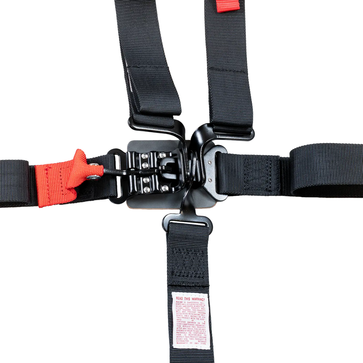 Zamp 5-Point Latch & Link Harness - 2" Belts - Pull Up - Bolt-In / Wrap Around - Black