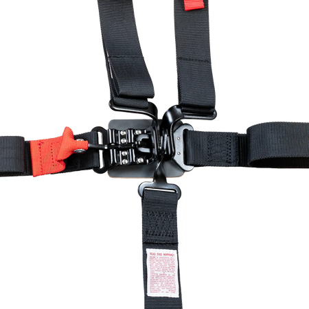 Zamp 5-Point Latch & Link Harness - 2" Belts - Pull Up - Bolt-In / Wrap Around - Black