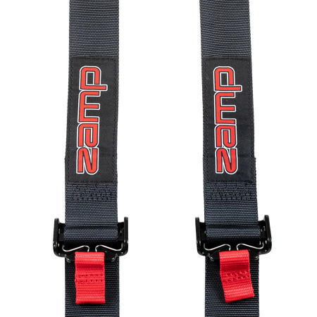 Zamp 5-Point Latch & Link Harness - 2" Belts - Pull Up - Bolt-In / Wrap Around - Black