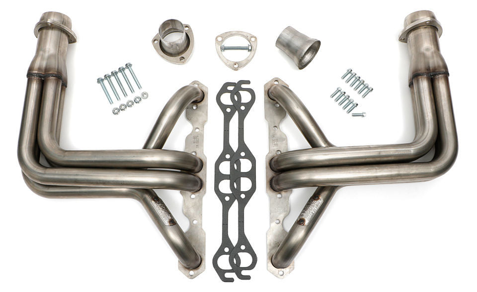 Hedman Hedders Stainless Headers - 1.625 in Primary - 3 in Collector - Chevy Corvette 1963-82 (Pair)