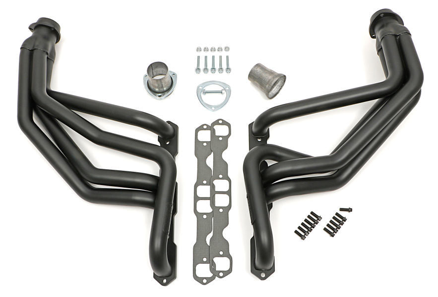 Hedman Hedders Black Elite Headers - 1.75 in Primary - 3 in Collector - Black Ceramic - GM Fullsize SUV / Truck 1967-91 (Pair)