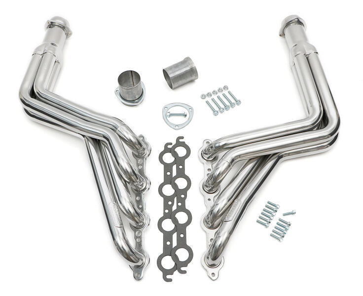 Hedman Hedders Long Tube LS Swap Headers - 1.75 in Primary - 3 in Collector - Silver Ceramic - GM LS-Series - GM A-Body 1968-72 (Pair)