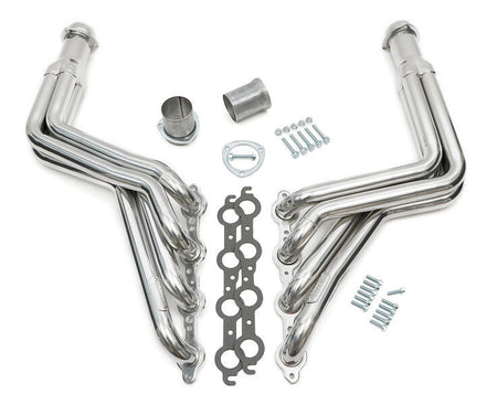 Hedman Hedders Long Tube LS Swap Headers - 1.75 in Primary - 3 in Collector - Silver Ceramic - GM LS-Series - GM A-Body 1968-72 (Pair)
