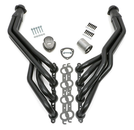 Hedman Hedders Long Tube Headers - 1.625 in Primary - 3 in Collector - Black - GM LS-Series - GM Fullsize SUV / Truck 1999-2007