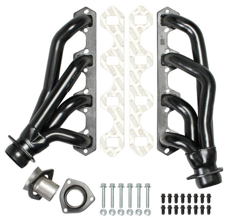 Hedman Hedders Black Maxx Headers - 1.5 in Primary - 2.5 in Collector - Black Ceramic - Ford 67-77 (Pair)