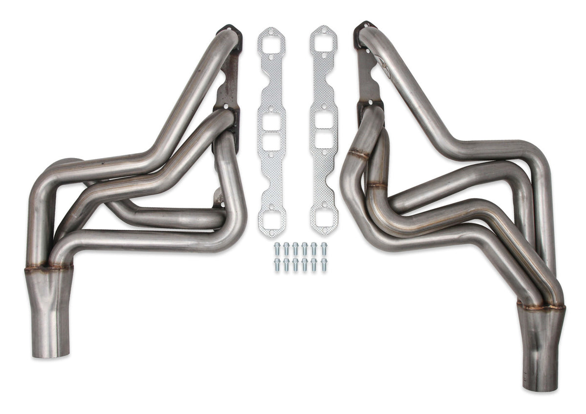 Hooker RacingHeart Street Stock Full Headers - 1.75 in Primary - 3 in Collector - Natural - Small Block Chevy (GM A-Body / F-Body / G-Body 1970-88)