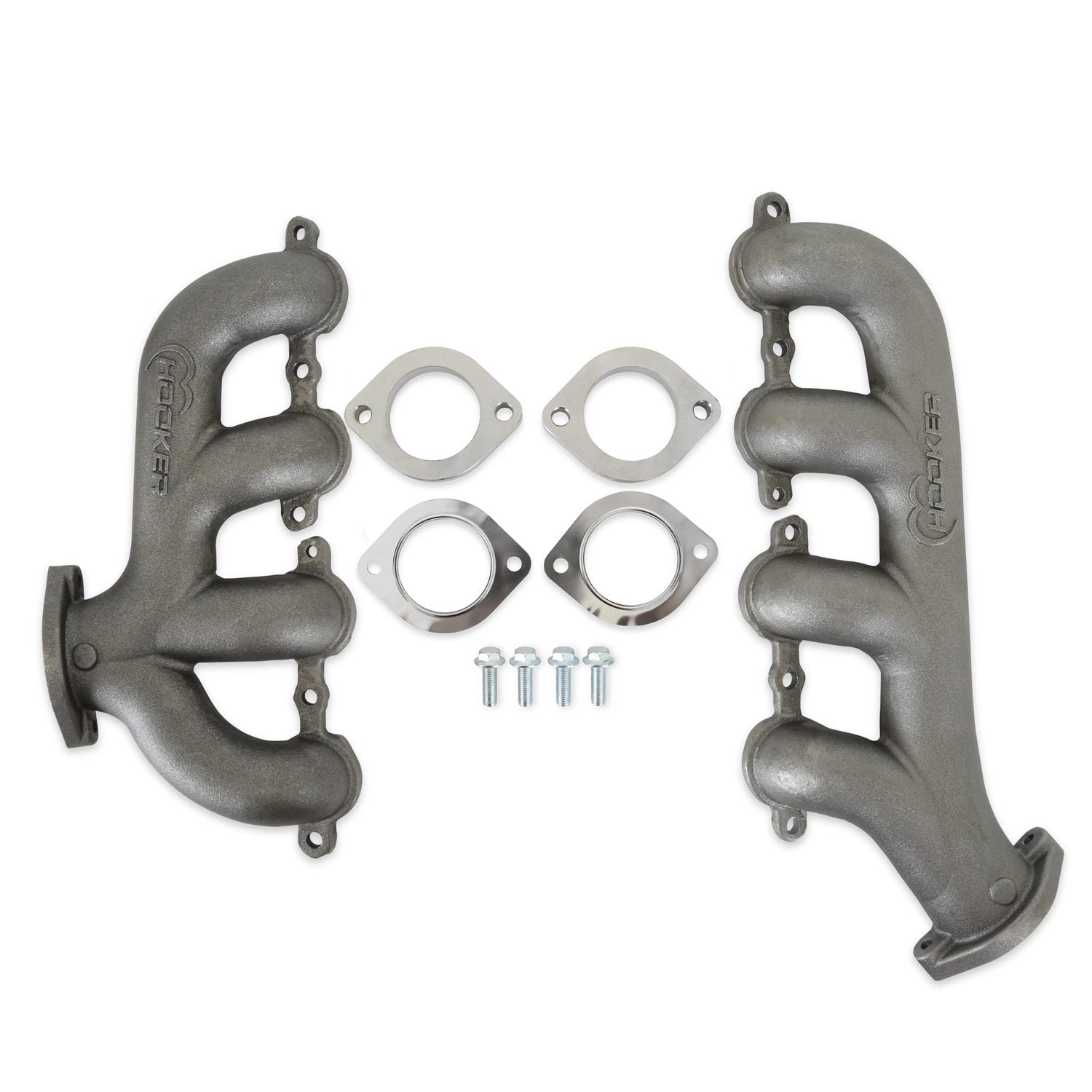 Hooker BlackHeart Cast Iron Exhaust Manifold - 2-1/2 in Outlet - GM LS-Series (Pair)