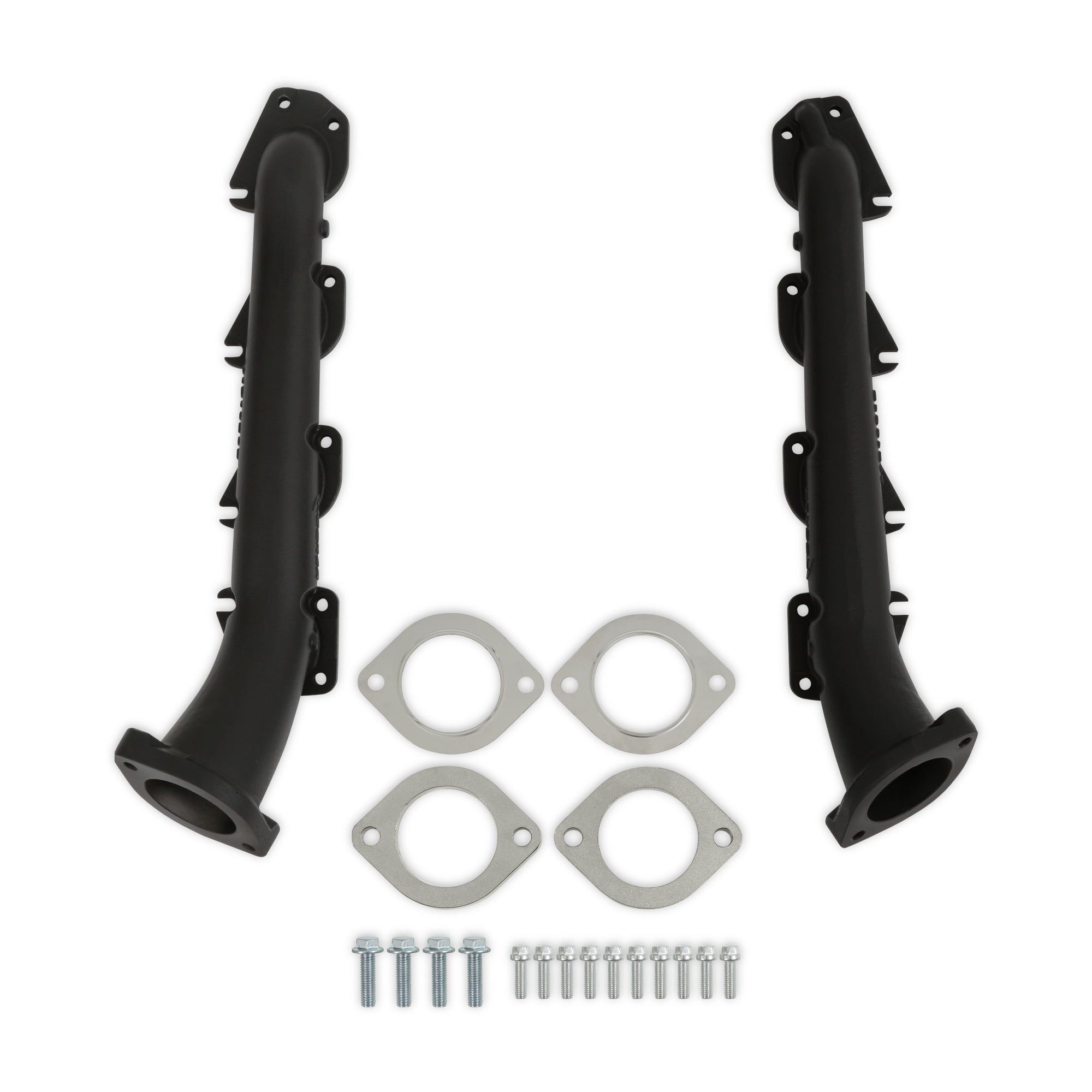 Hooker BlackHeart Cast Iron Exhaust Manifold - Mopar Gen III Hemi - Black Ceramic-Coated