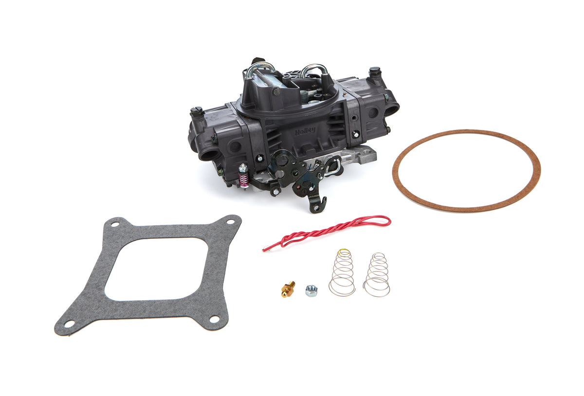 Holley Marine Avenger Model 4150 4-Barrel Carburetor - 670 CFM - Square Bore - Electric Choke - Vacuum Secondary - Dual Inlet - Gray