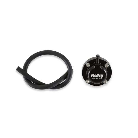Holley Direct Mount Fuel Pulse Damper - 40-70 psi - 8 AN Male O-Ring - Black