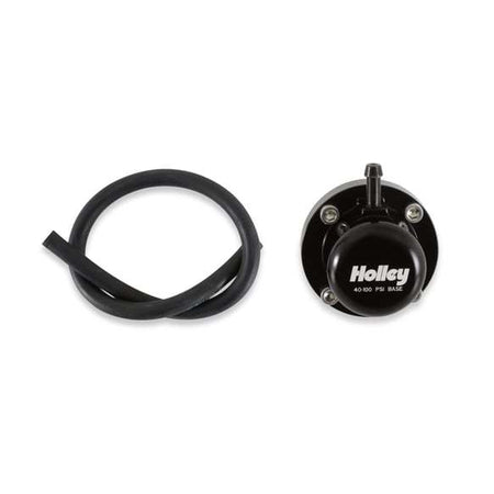 Holley Direct Mount Fuel Pulse Damper - 40-100 psi - 6 AN Male O-Ring - Black