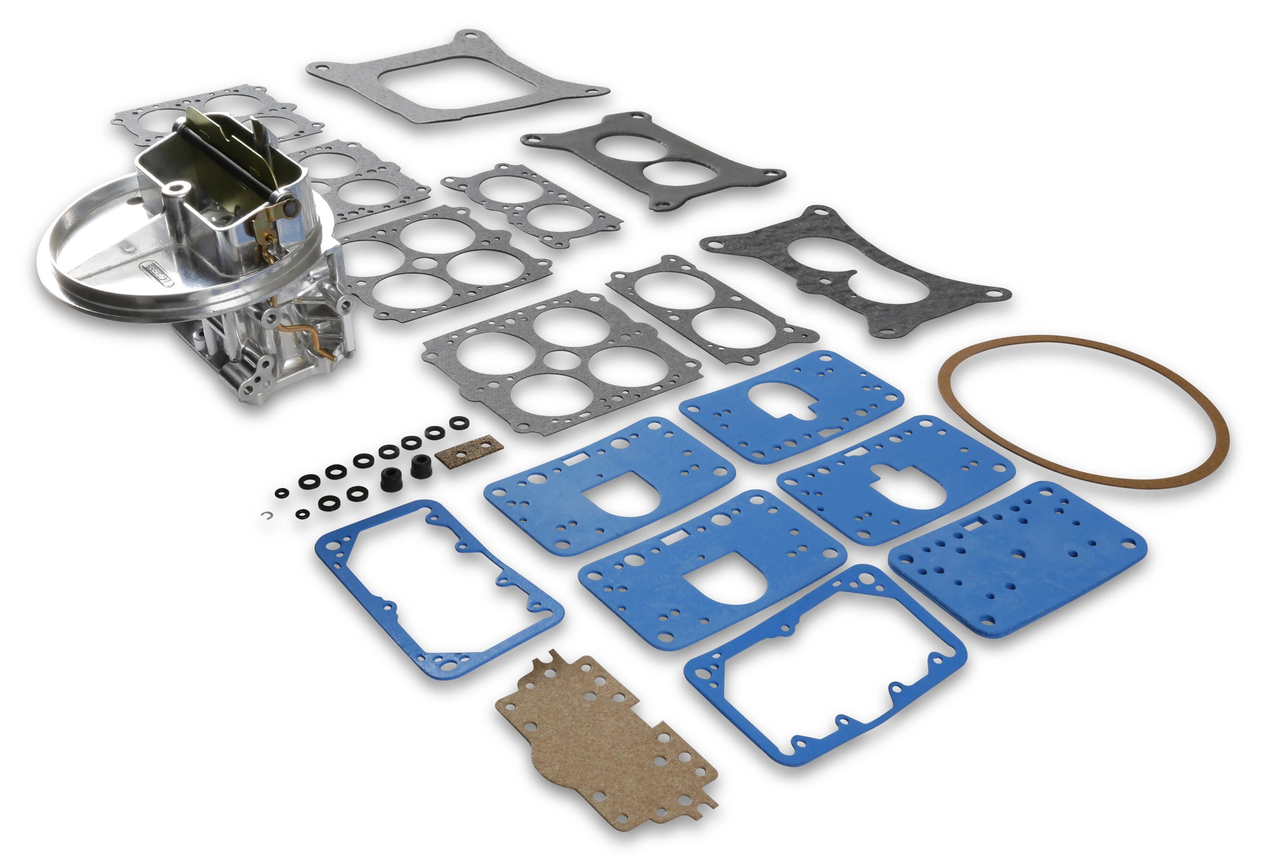 Holley 500 CFM Carburetor Main Body - Tumble Polished