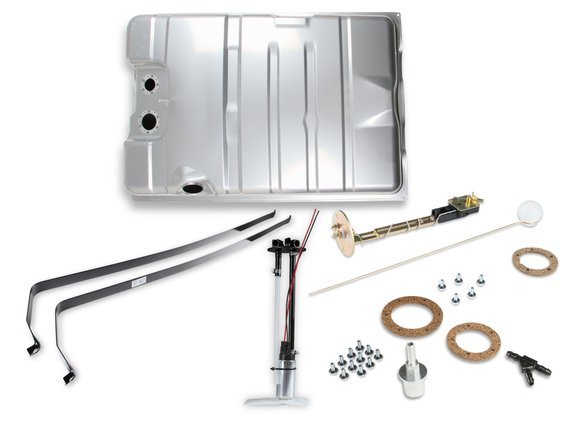 Holley Sniper EFI 19 Gallon Fuel Tank - 255 lph Pump - Silver - Mopar B-Body 1968-70