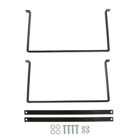 Holley Fuel Cell Bracket - 17.125 in Wide x 8.75 in Tall - Black - Holley Aluminum 10 Gallon Cells