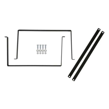Holley Fuel Cell Bracket - 18.25 in Wide x 9.75 in Tall - Black - Holley Aluminum 15 Gallon Cells