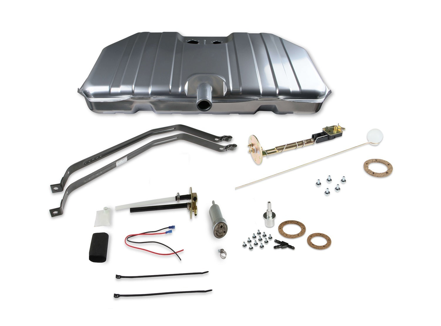 Holley Sniper EFI 18 Gallon Fuel Tank - 400 lph Pump - Silver - GM F-Body 1969